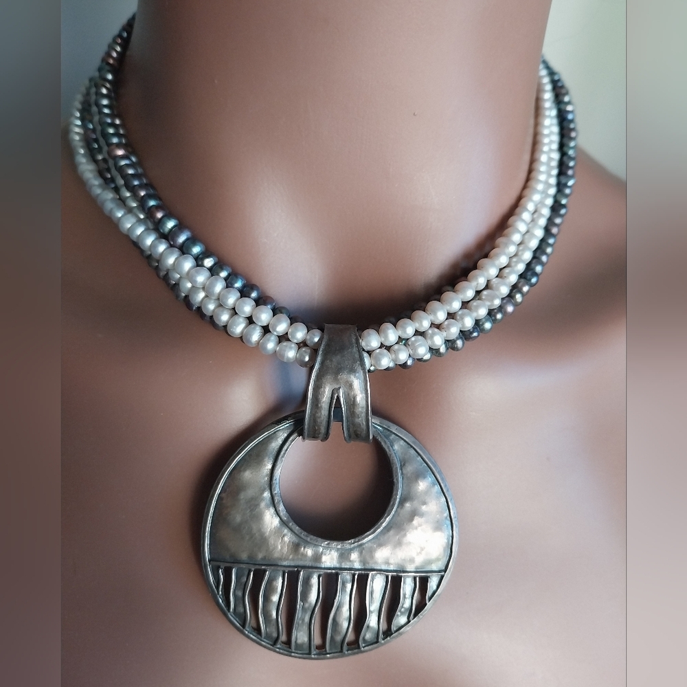 Silpada Sterling Silver Pearl Necklace - Picture 6 of 16